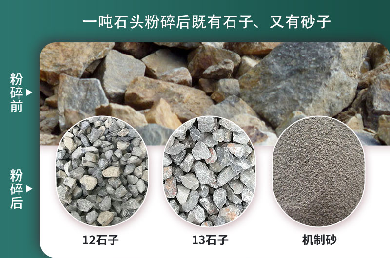 一噸石頭能出多少噸石子，石子破碎設(shè)備有哪些
