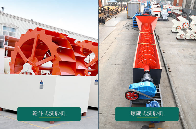 水洗沙機設備：螺旋洗砂機、輪斗洗砂機